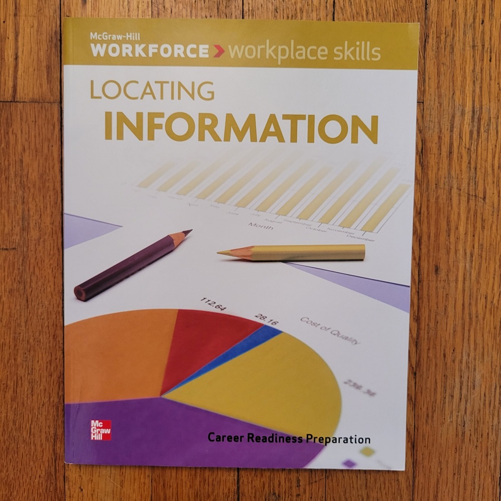 McGraw Hill Workforce Skills Locating Information Career Readiness Workbook Text